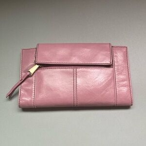 Chic Pink Leather Wallet